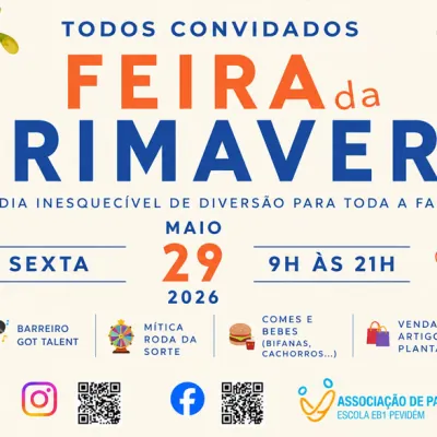 Feira da Primavera promete animar a Escola EB1/JI de Pevidém no próximo dia 29 de maio